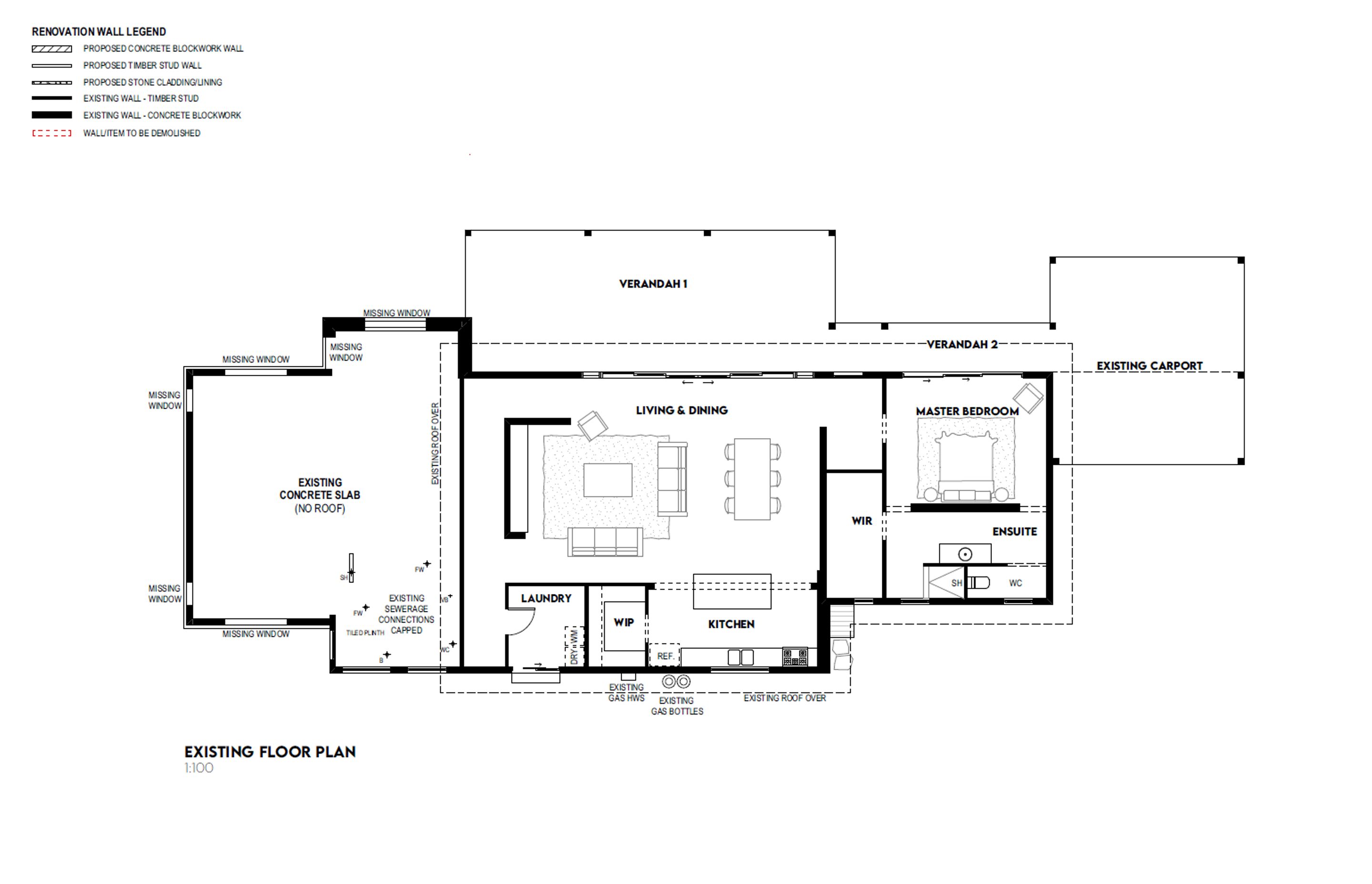 Existing Floor Plan - Created from detailed site measure by BYO Floor Plan