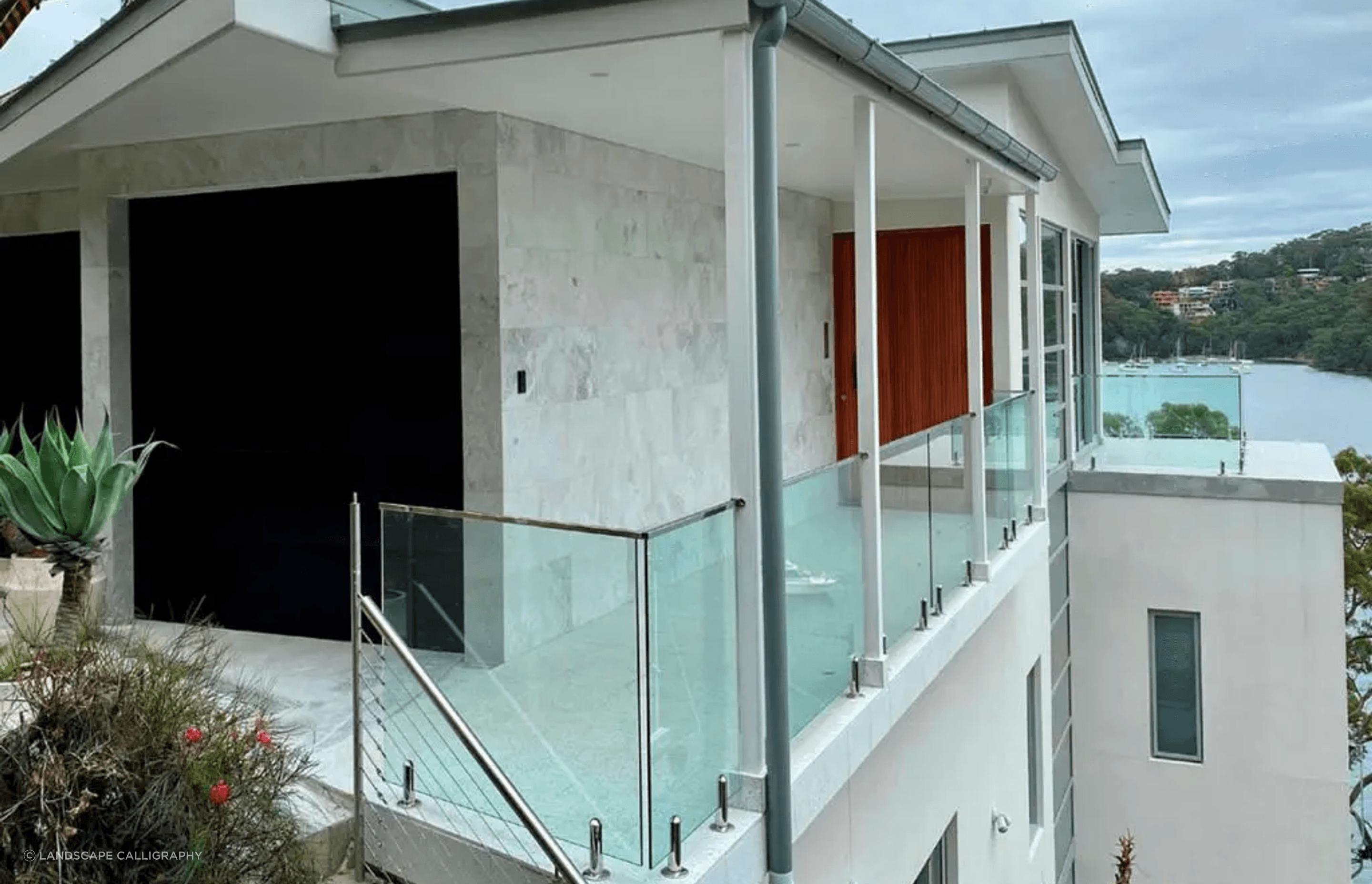 Manhattan Feature Wall Landscape Calligraphy by Sareen Stone