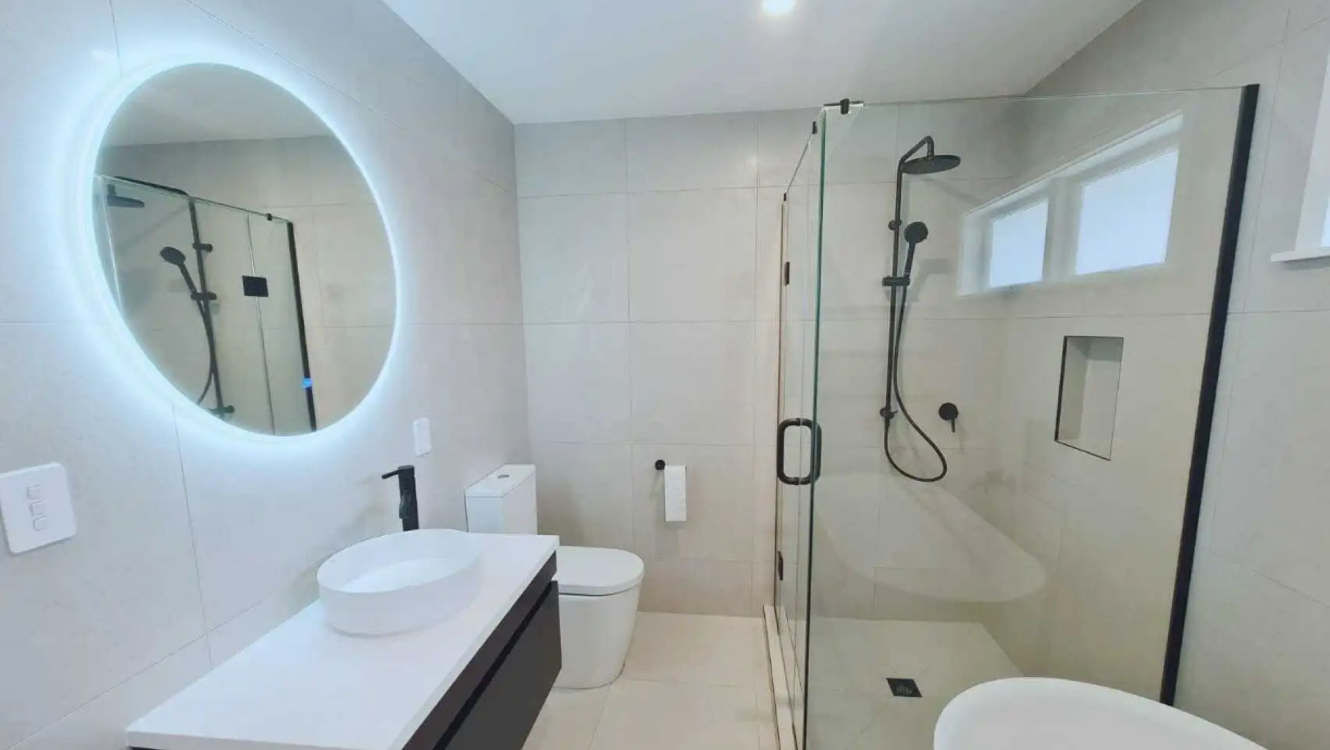 Modern Oasis – Meadowbank Main Bathroom Transformation banner