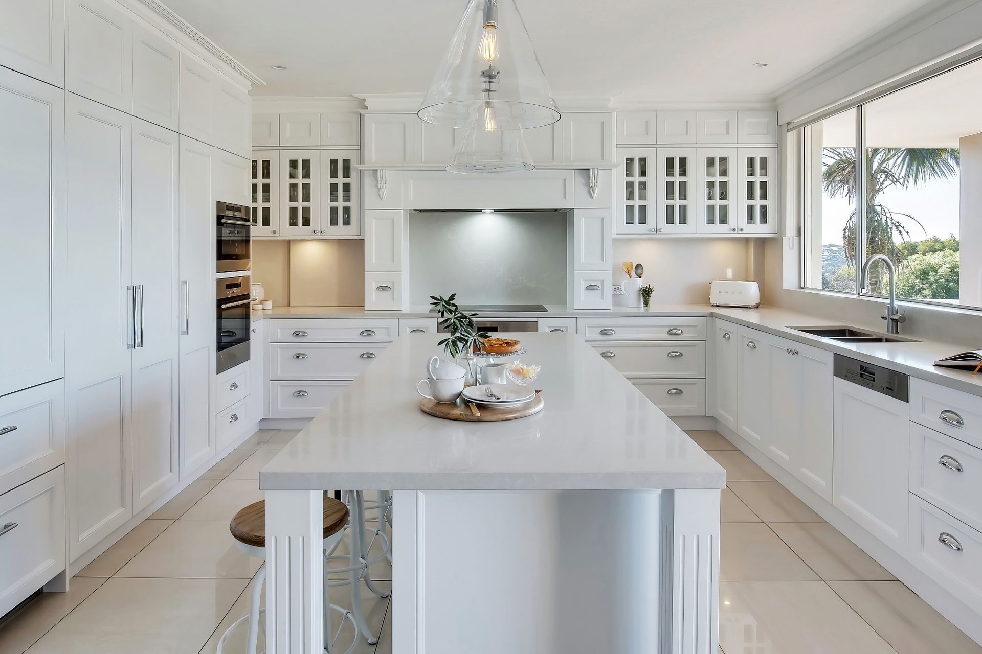 Elegant Symmetrical Cabinetry
