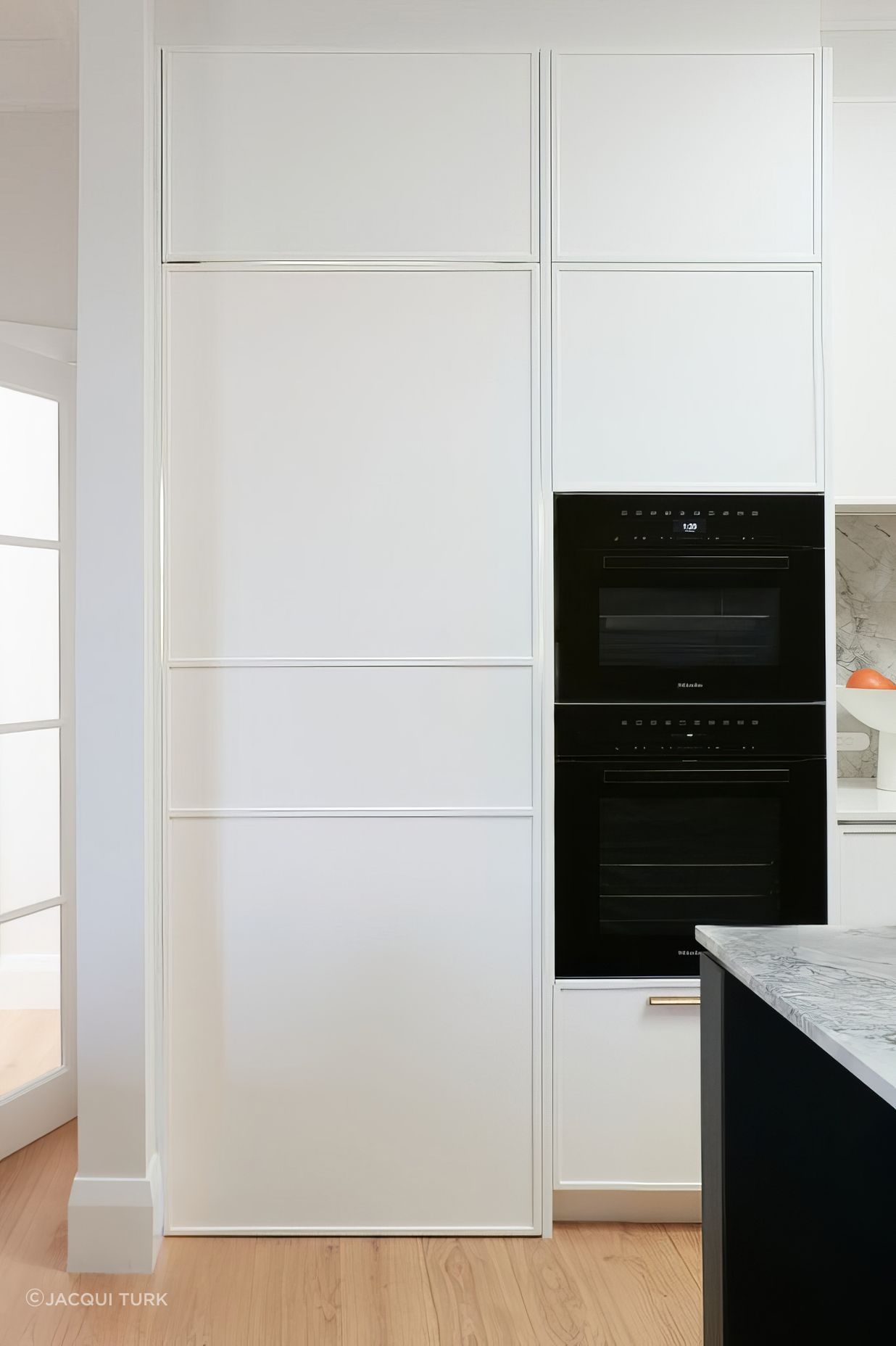 Hidden Door with Pivot Hinge to Butlers Pantry