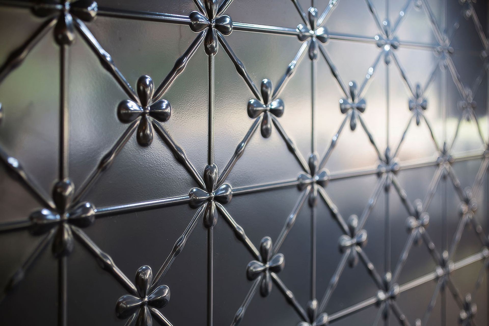 Hampton Style Pressed Metal Splashback