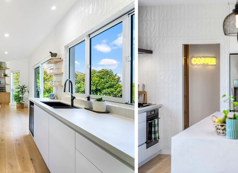 Modern Kitchen Bliss with Nature's Touch