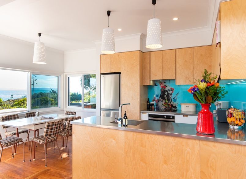 Vibrant Plywood Kitchen