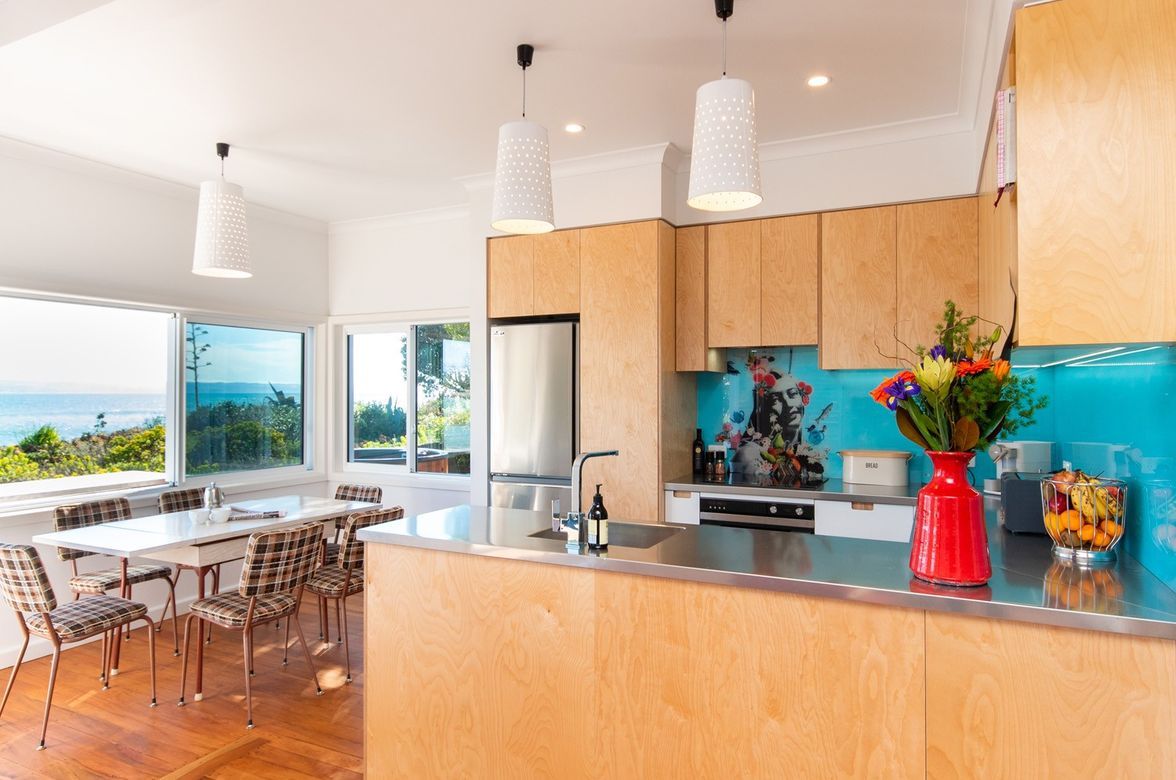 Vibrant Plywood Kitchen