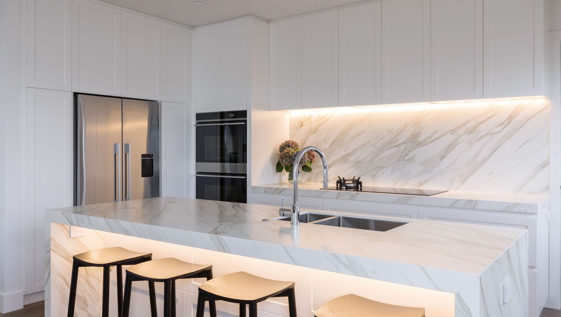 White Marble Kitchen banner