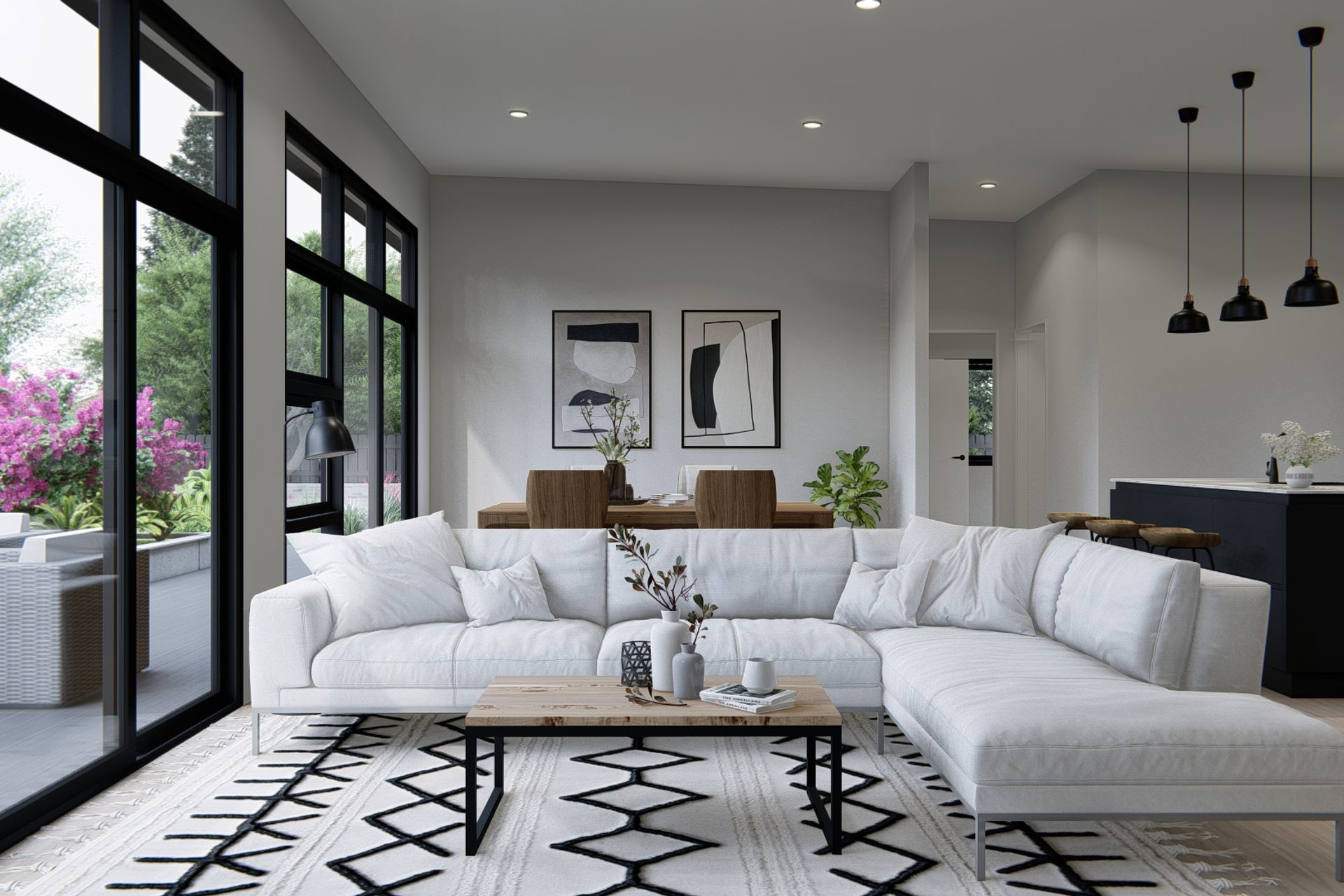 Living and Kitchen - Bayview Auckland Project