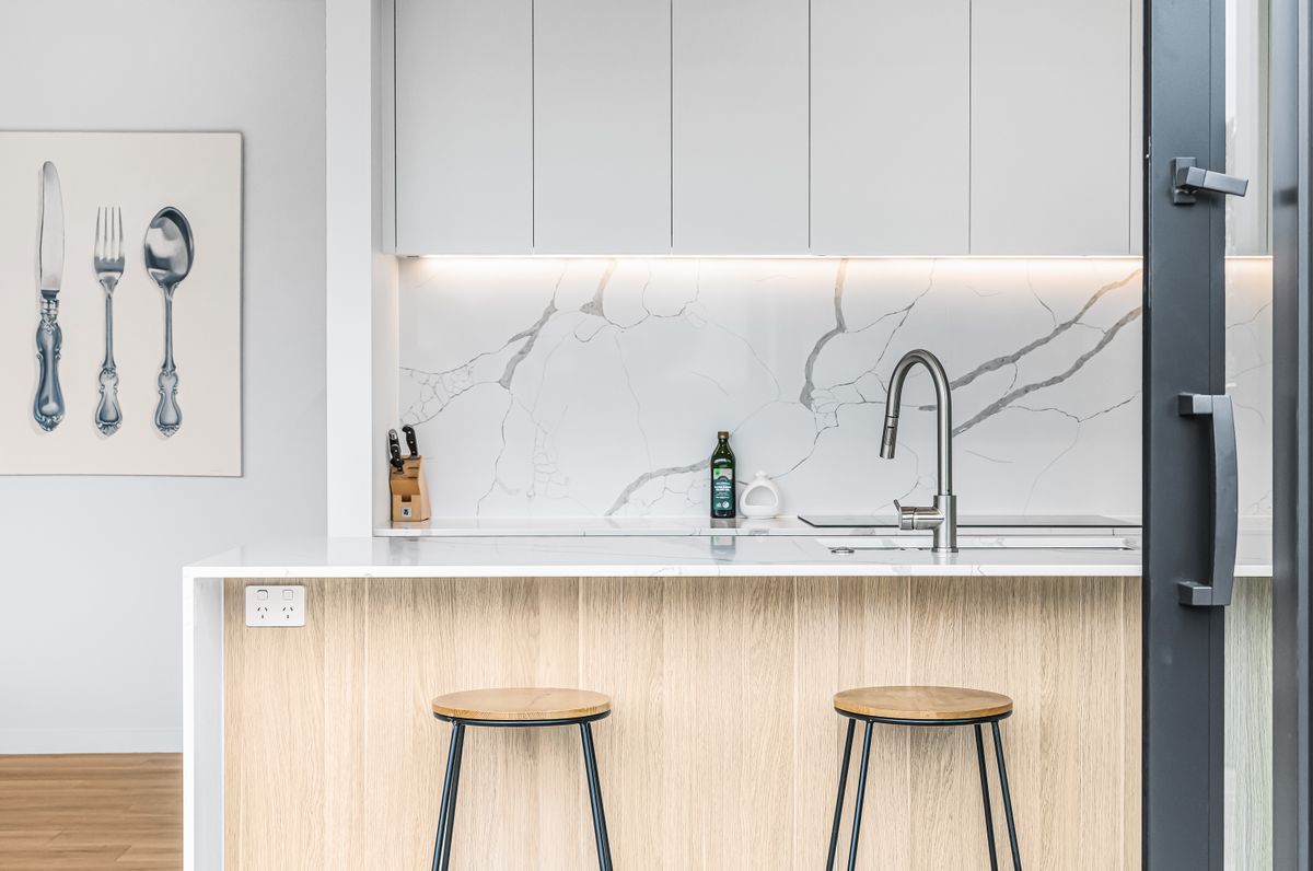 Timeless Elegance in White and Oak