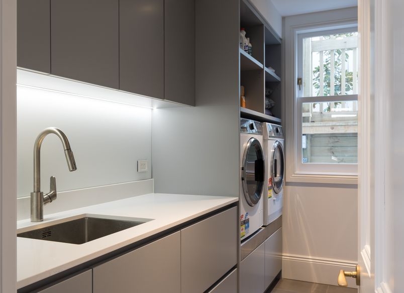 Georgina Street, Freemans Bay, Laundry