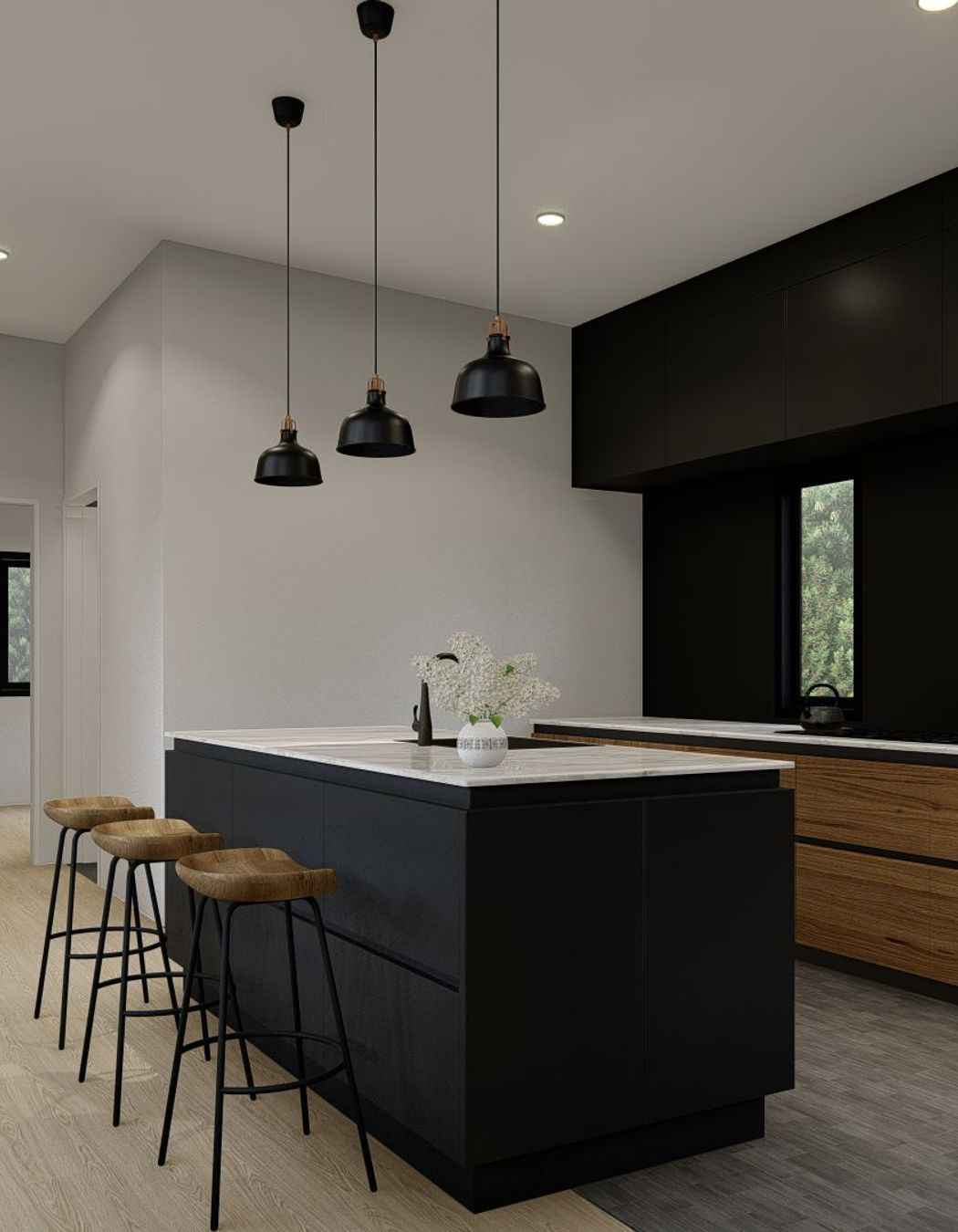 Living and Kitchen - Bayview Auckland Project