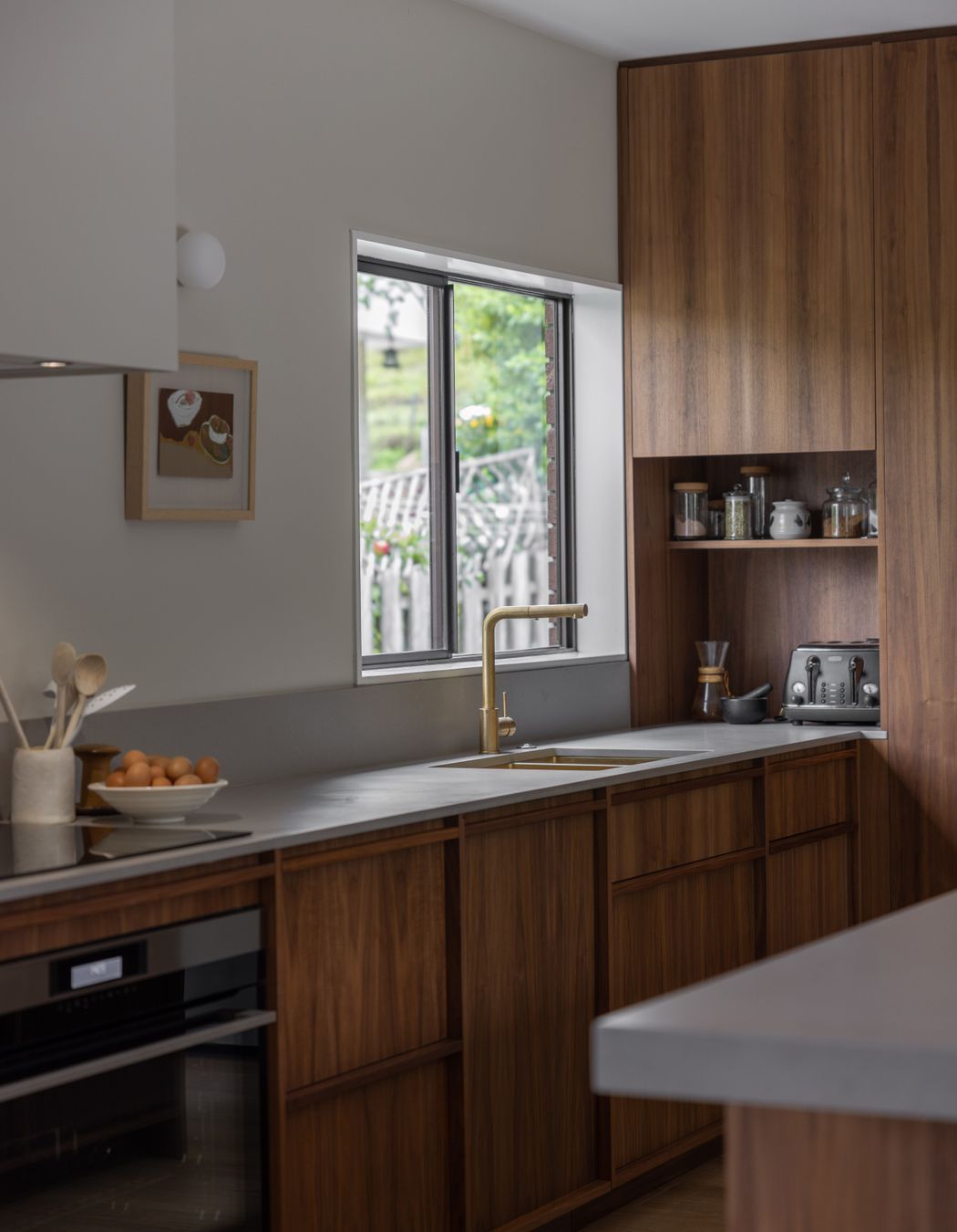 Prime Veneer, American Walnut Crown Cut. Design by Trudi Rabitte from Rabitte Joinery.