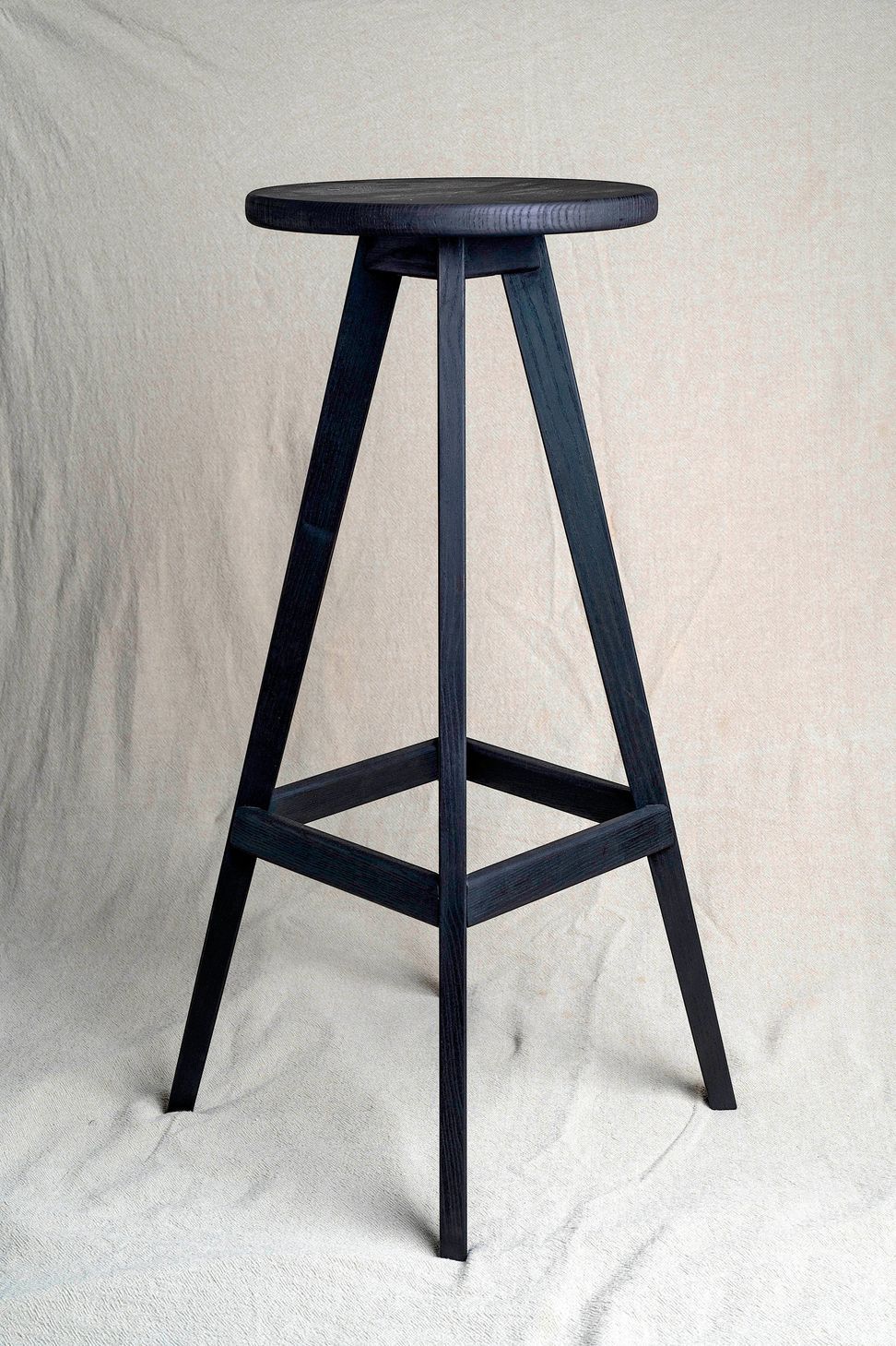 Copenhagen Barstool in Ash - Black stain