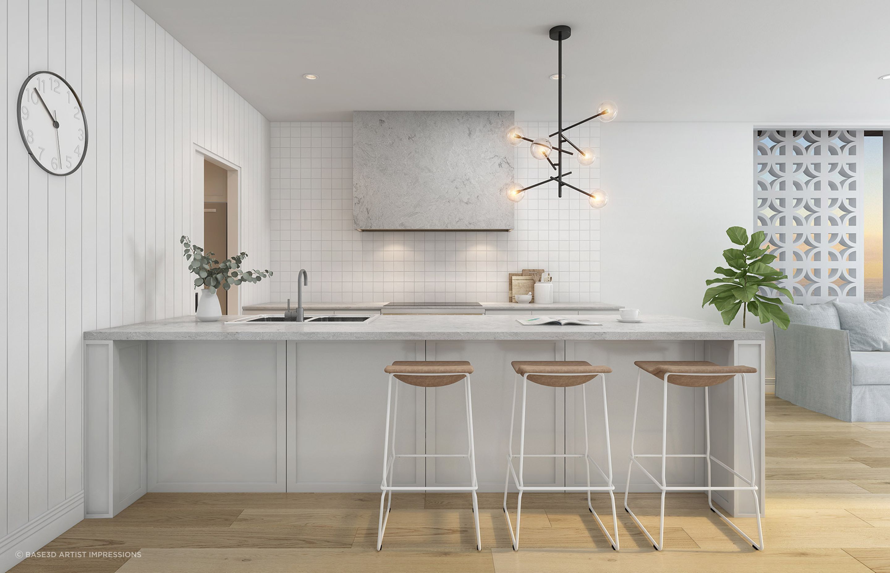 Kitchen by BASE3D Artist Impressions ArchiPro AU