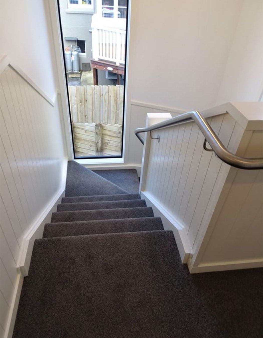 Looking down on the stairway