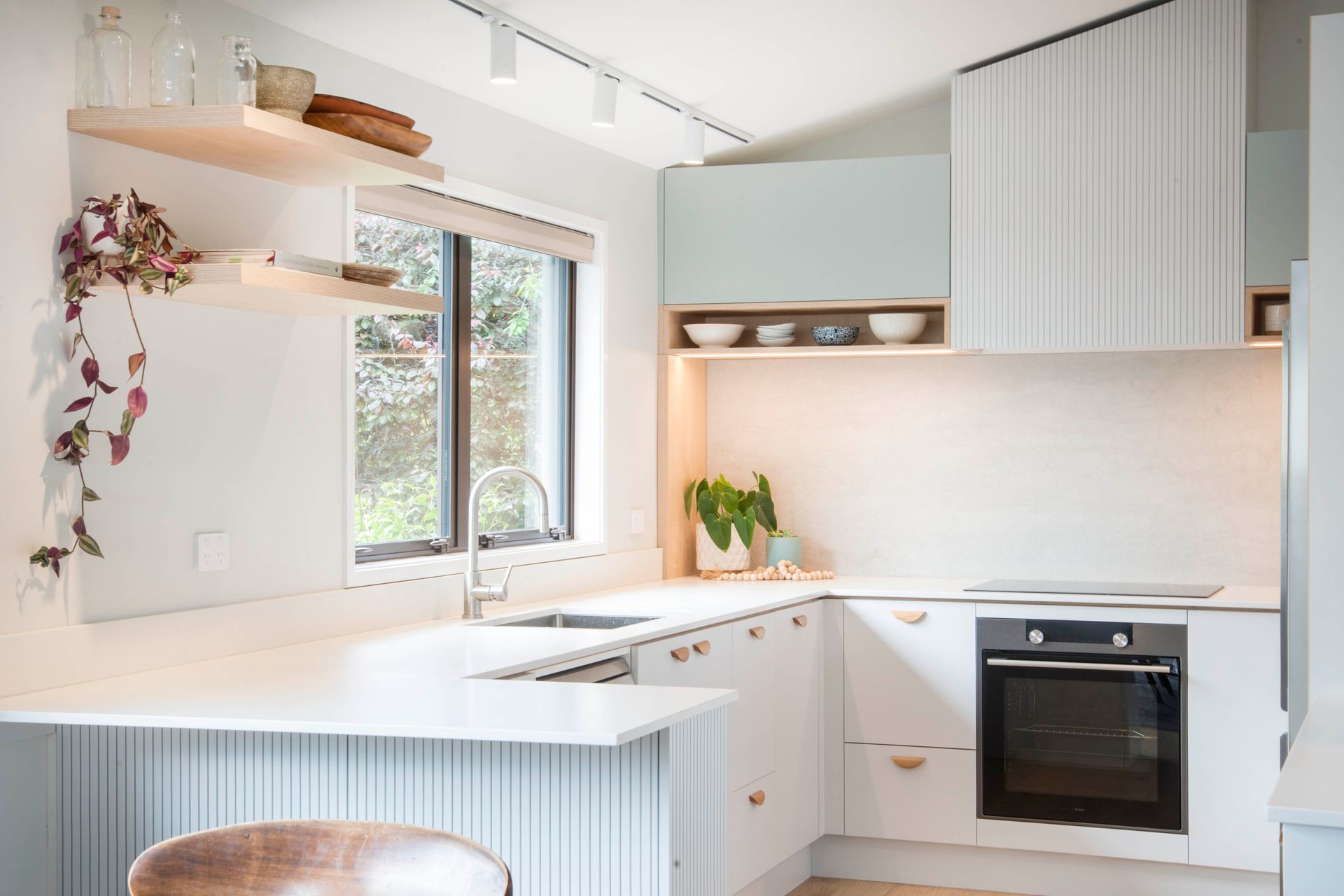 Prime Melamine, Concrete &amp; Prime Stone, Golden Bay Honed. Designed by Fiona Vidar, Cooper Webley.