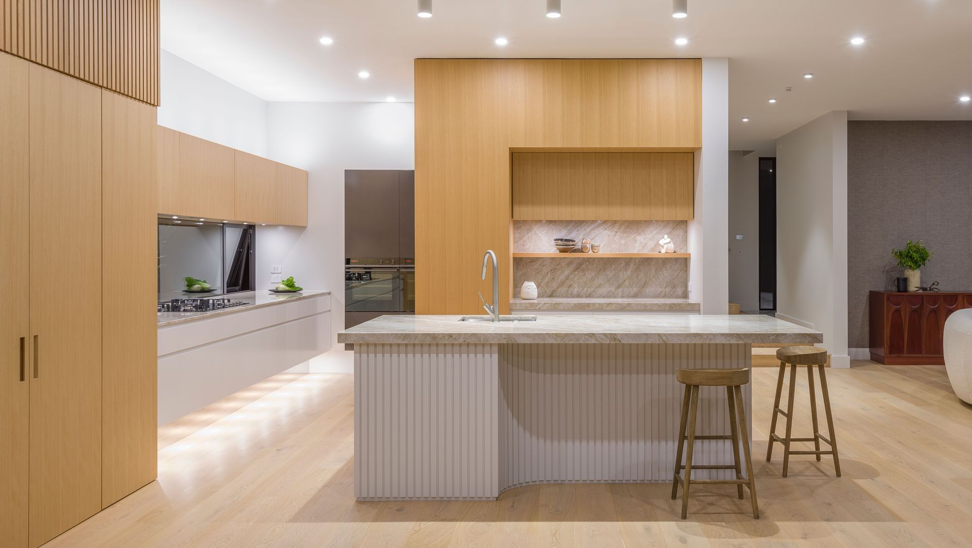 Having a panache for the wearable arts of fashion design, our client’s understanding of the similar craft of integrating material knowledge, technical dimensioning, creating a pattern to follow, attention to edges and junctions, the balance of proportions and colour asymmetry, were all valuable assets as we shaped their design together.