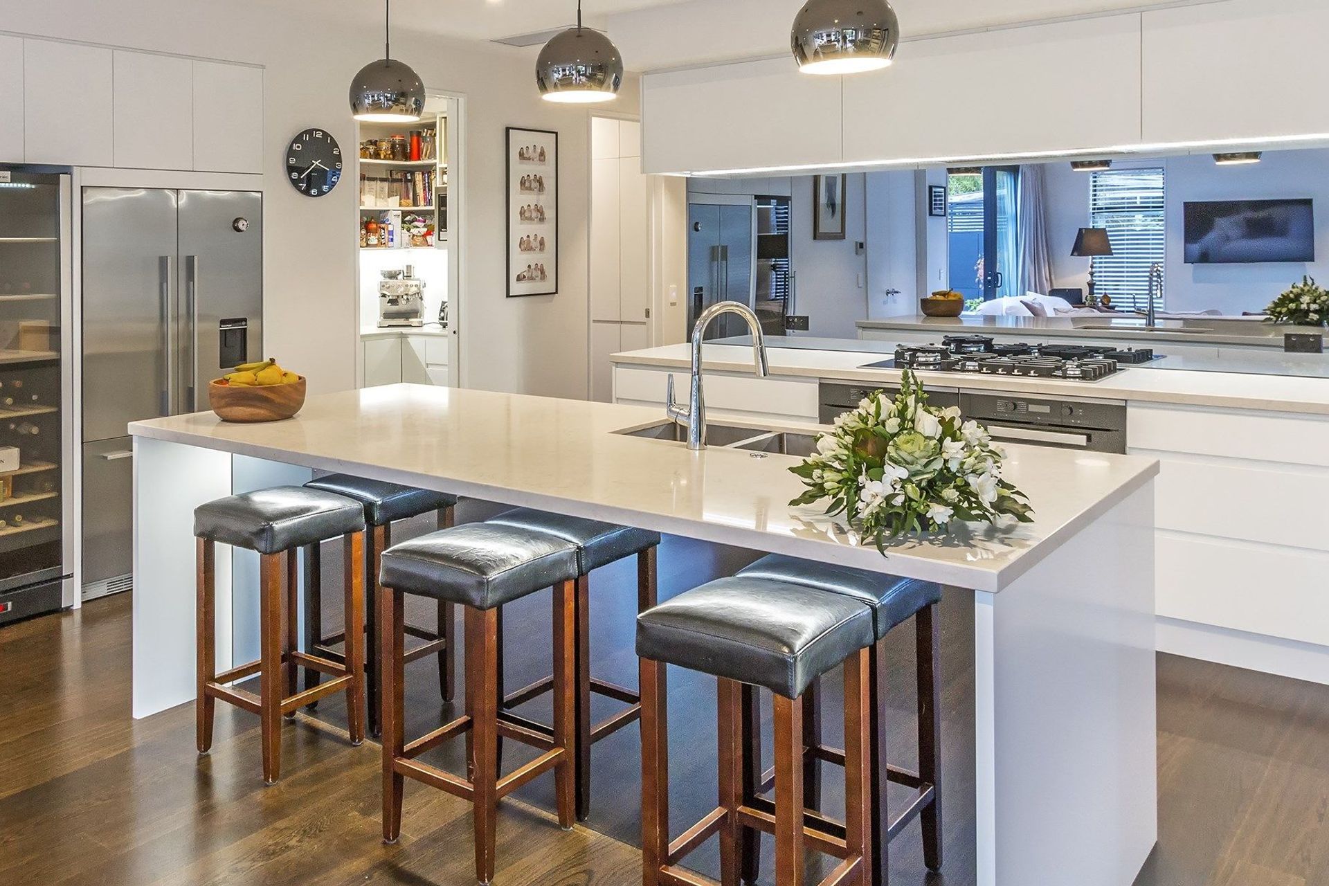 Dezignatek 40 degree edge in Ultralglaze Alabaster. Jayden Allworthy, Bates Joinery