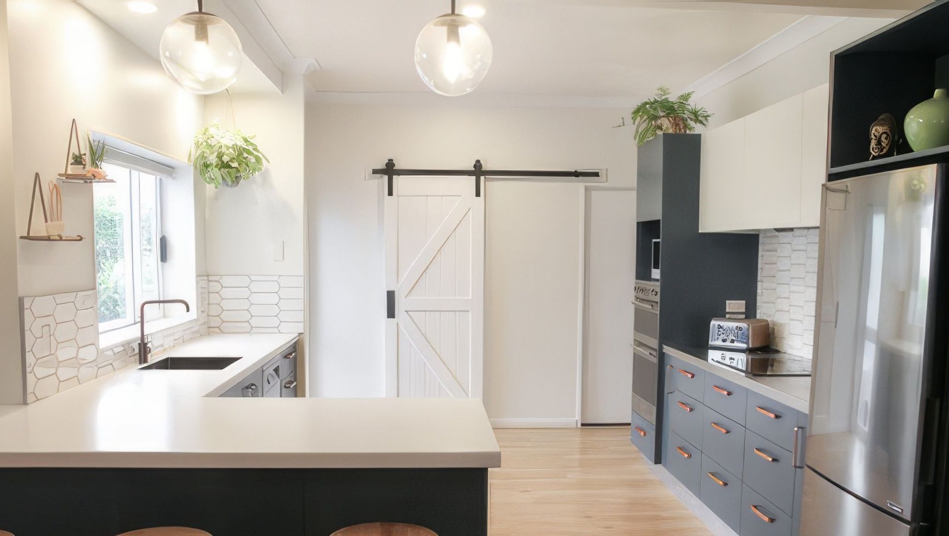 Copper and Blue banner