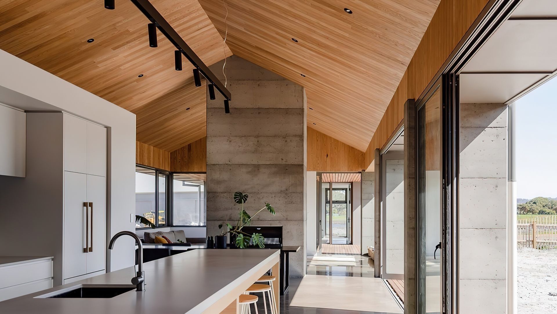 Glacial Oak throughout the Wallaby House banner