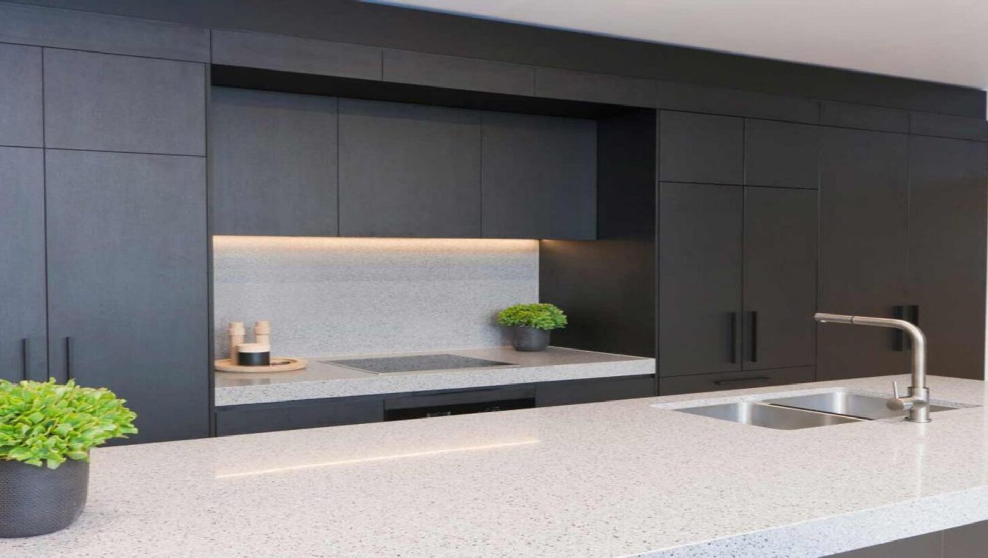 Matte Black Timber Kitchen banner