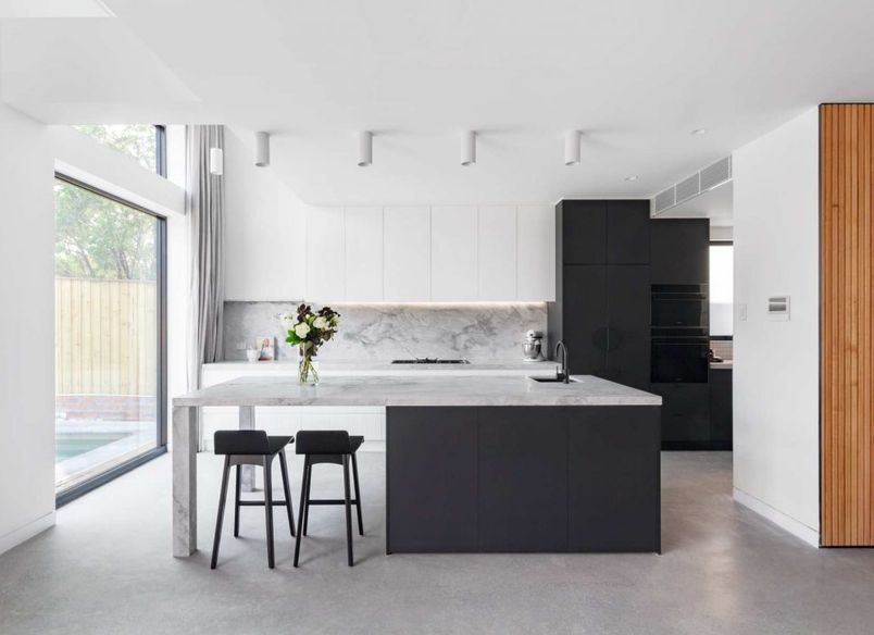 Stylish Black and White Kitchen, Rodd Point