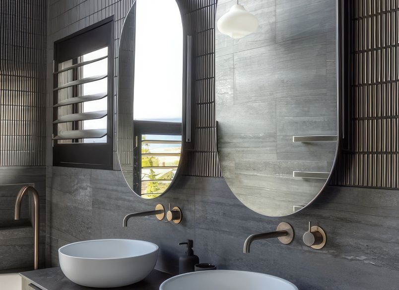 Gris Stone and Burnished Metal