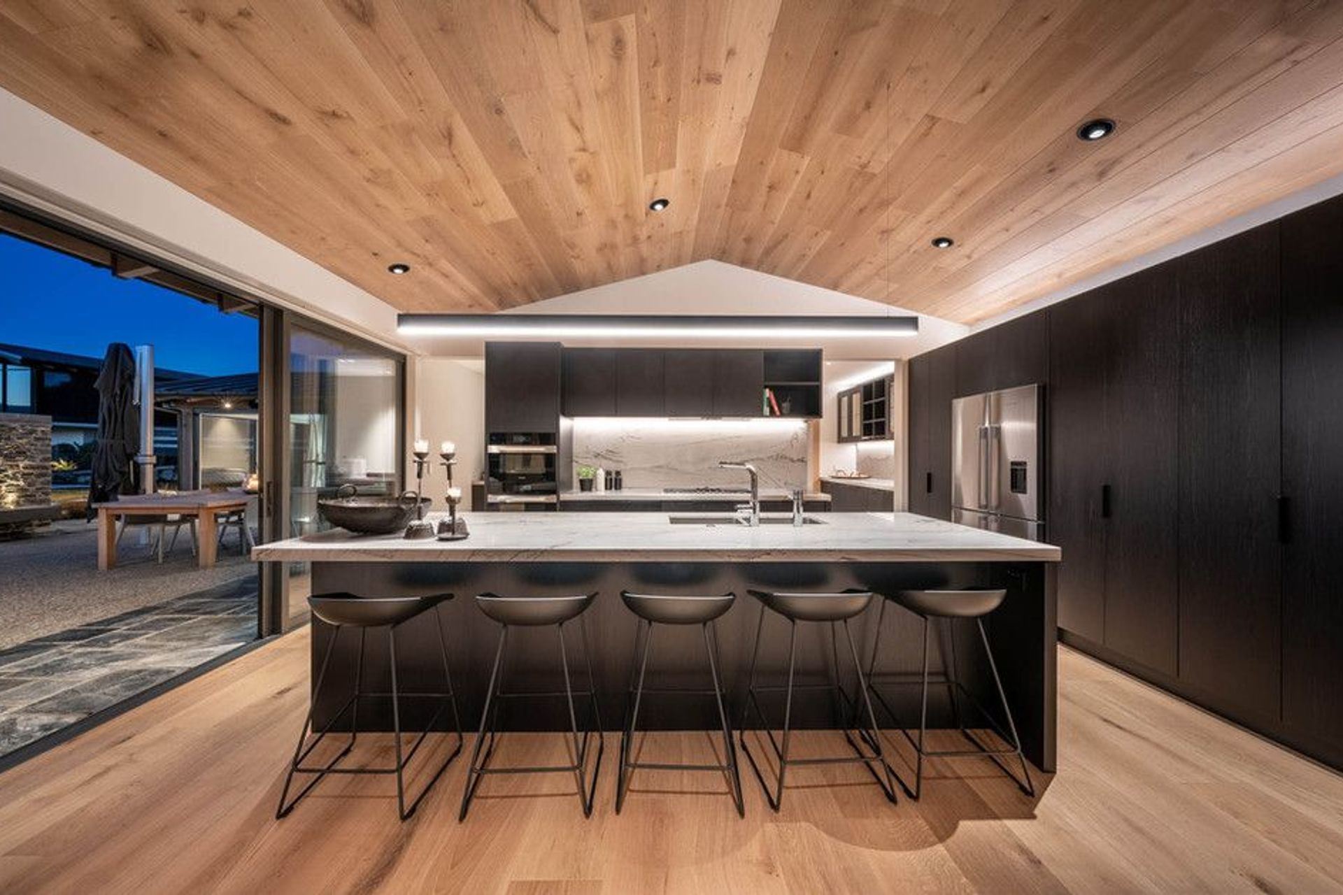 Aubrey Road, lakeside house.