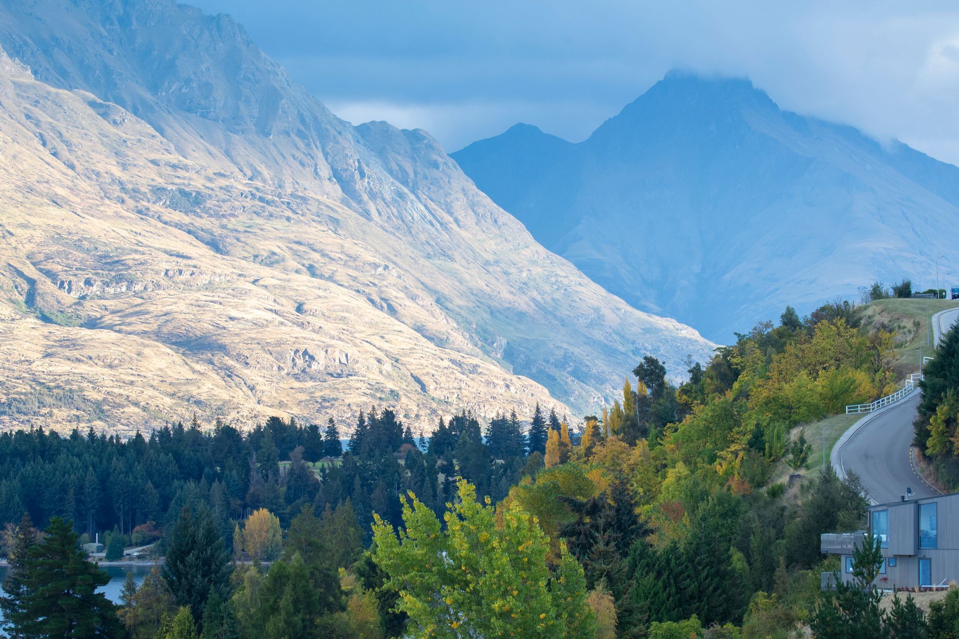 The villas were designed to recede into the surrounding landscape