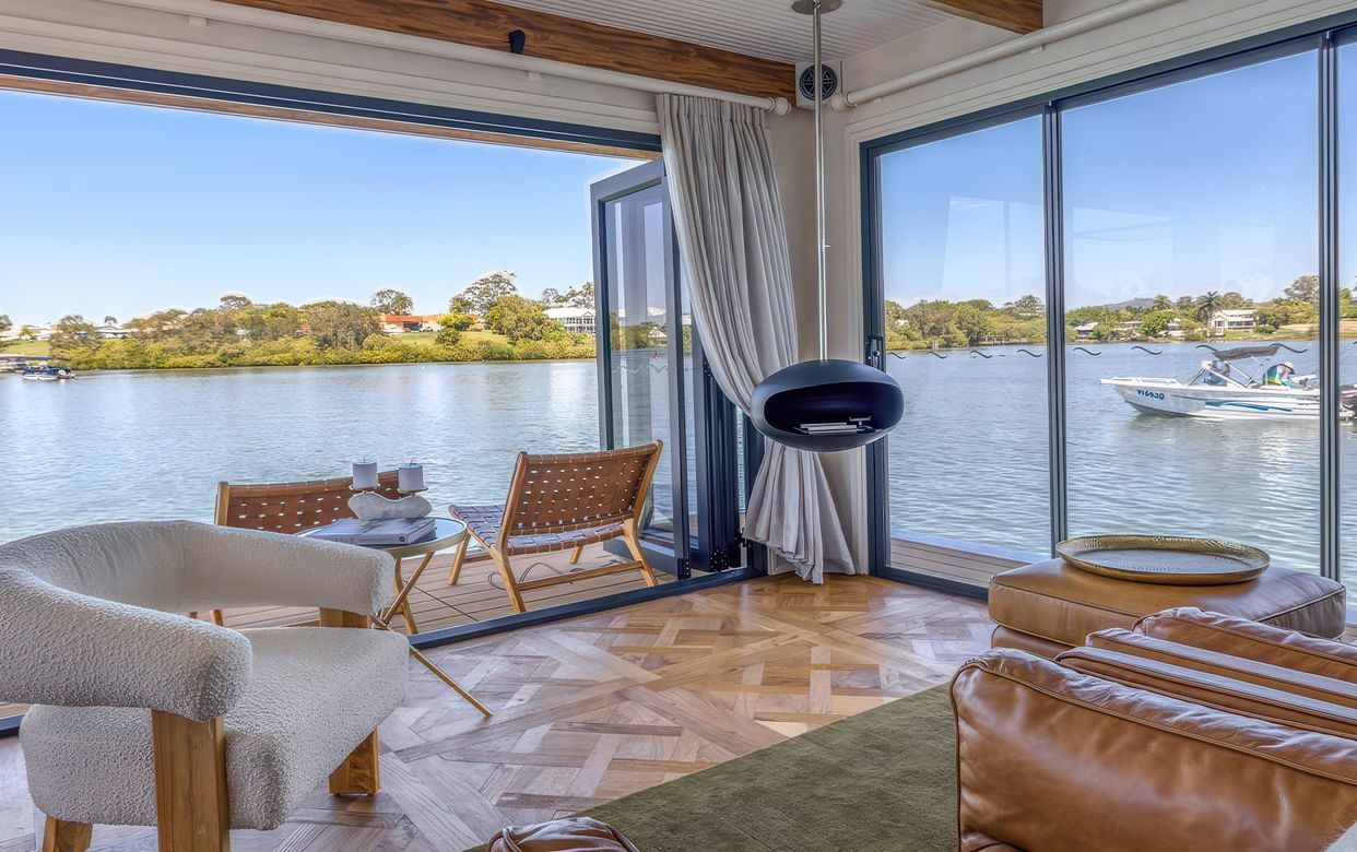 Set Sail On The French Martini Houseboat - QLD