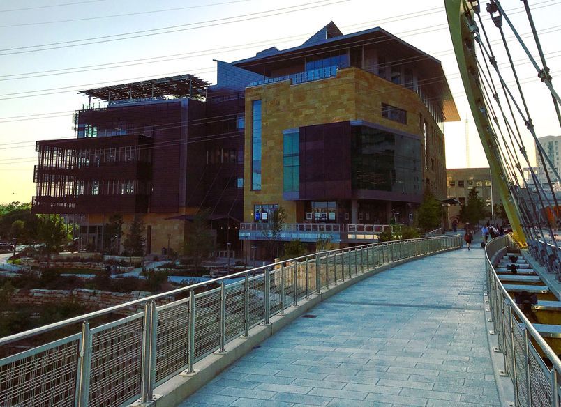 Public Library and Second Street Bridge