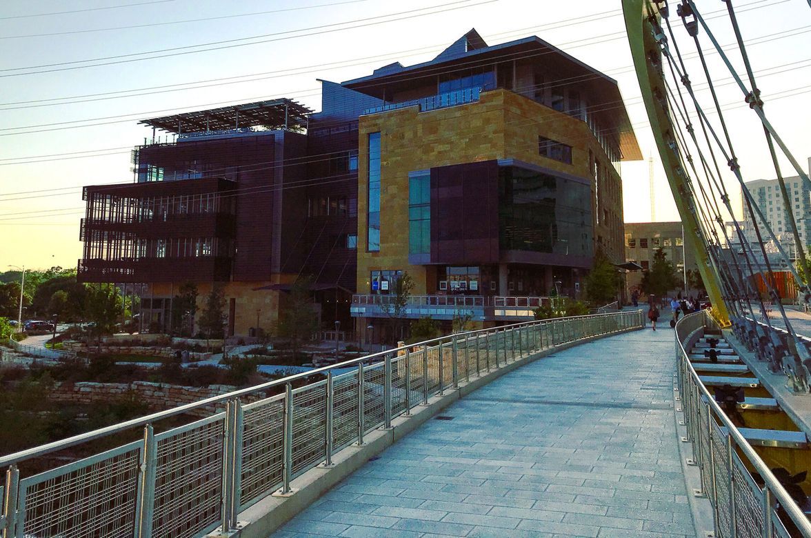 Public Library and Second Street Bridge