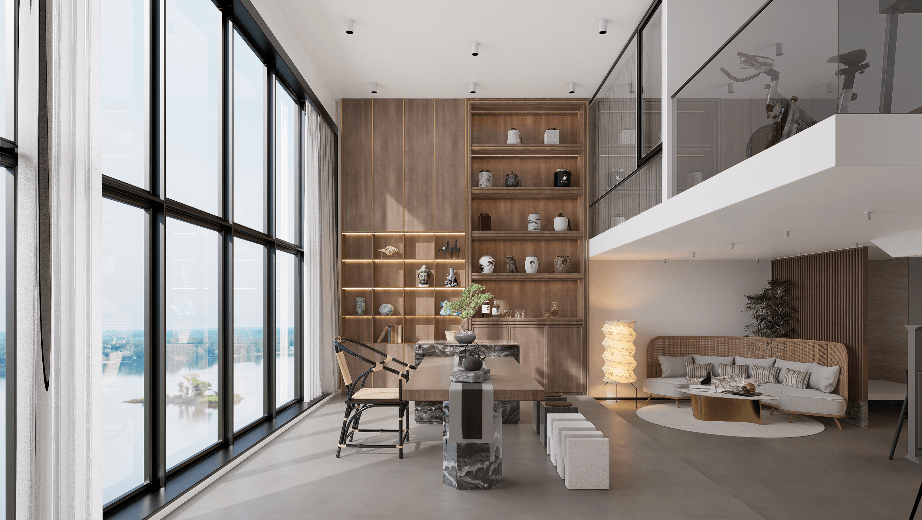 Double Height Living Room