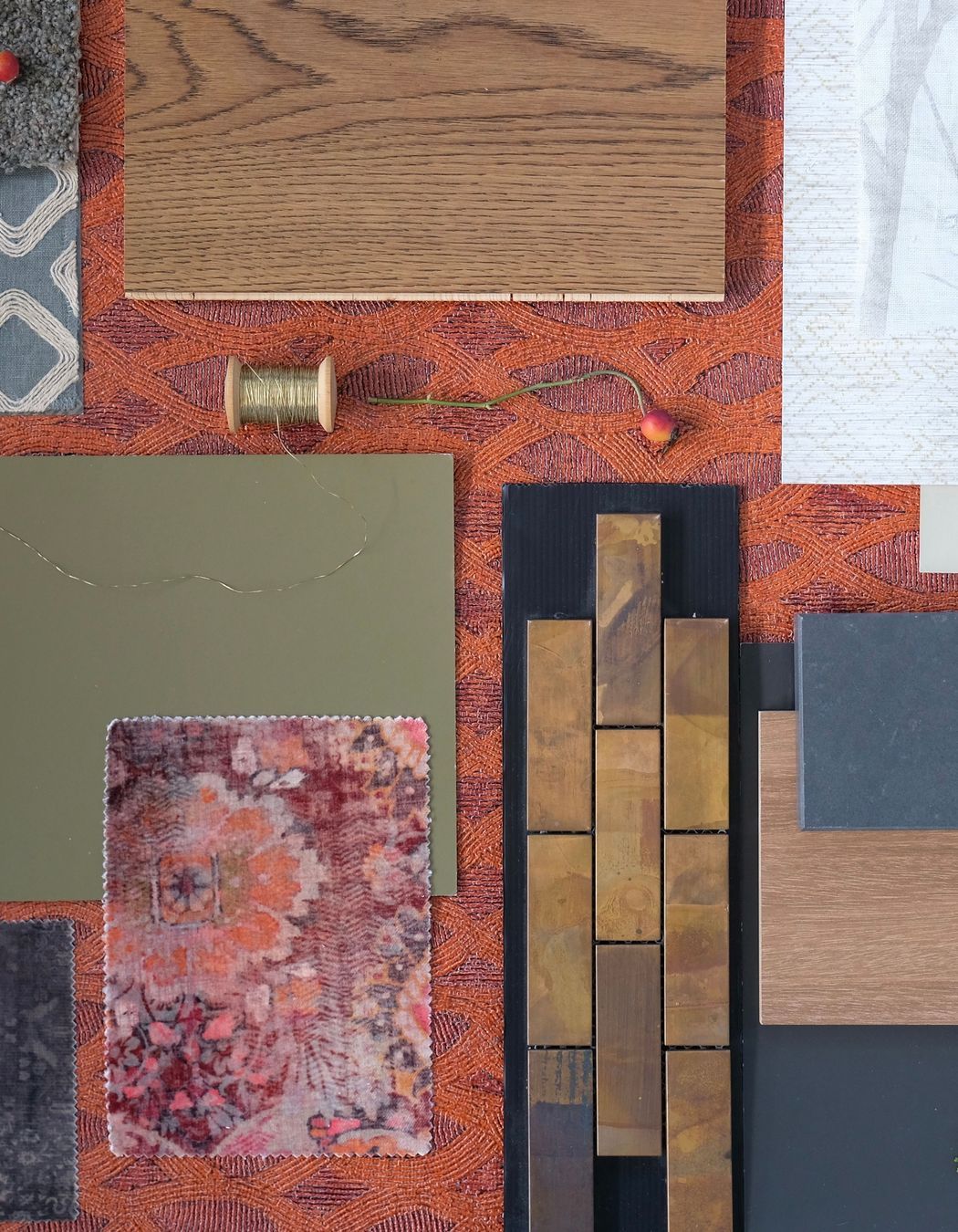 Flat-lay for Tai Tapu new build. Incredible materiality in this project.