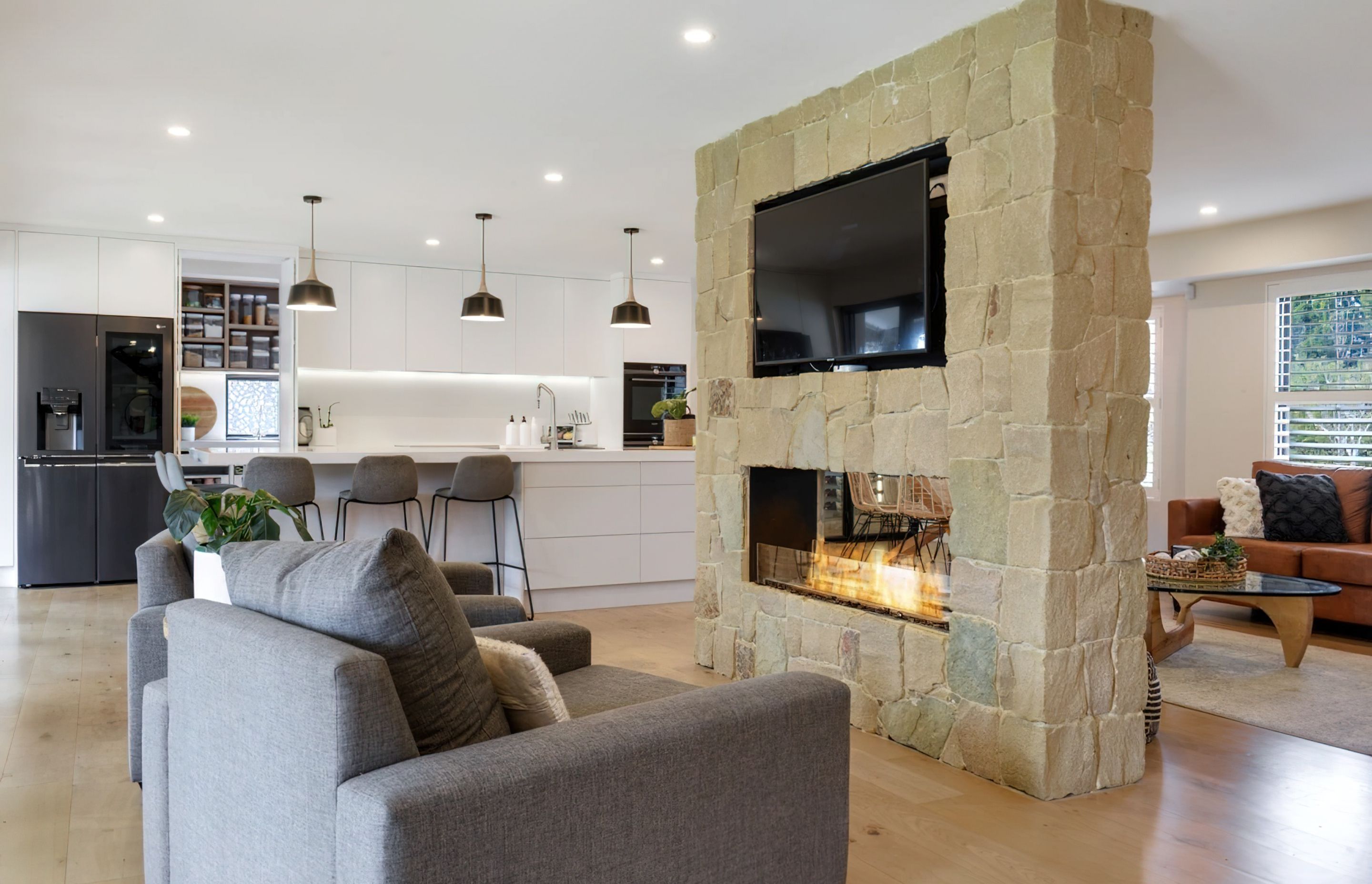 Double Sided Fireplaces