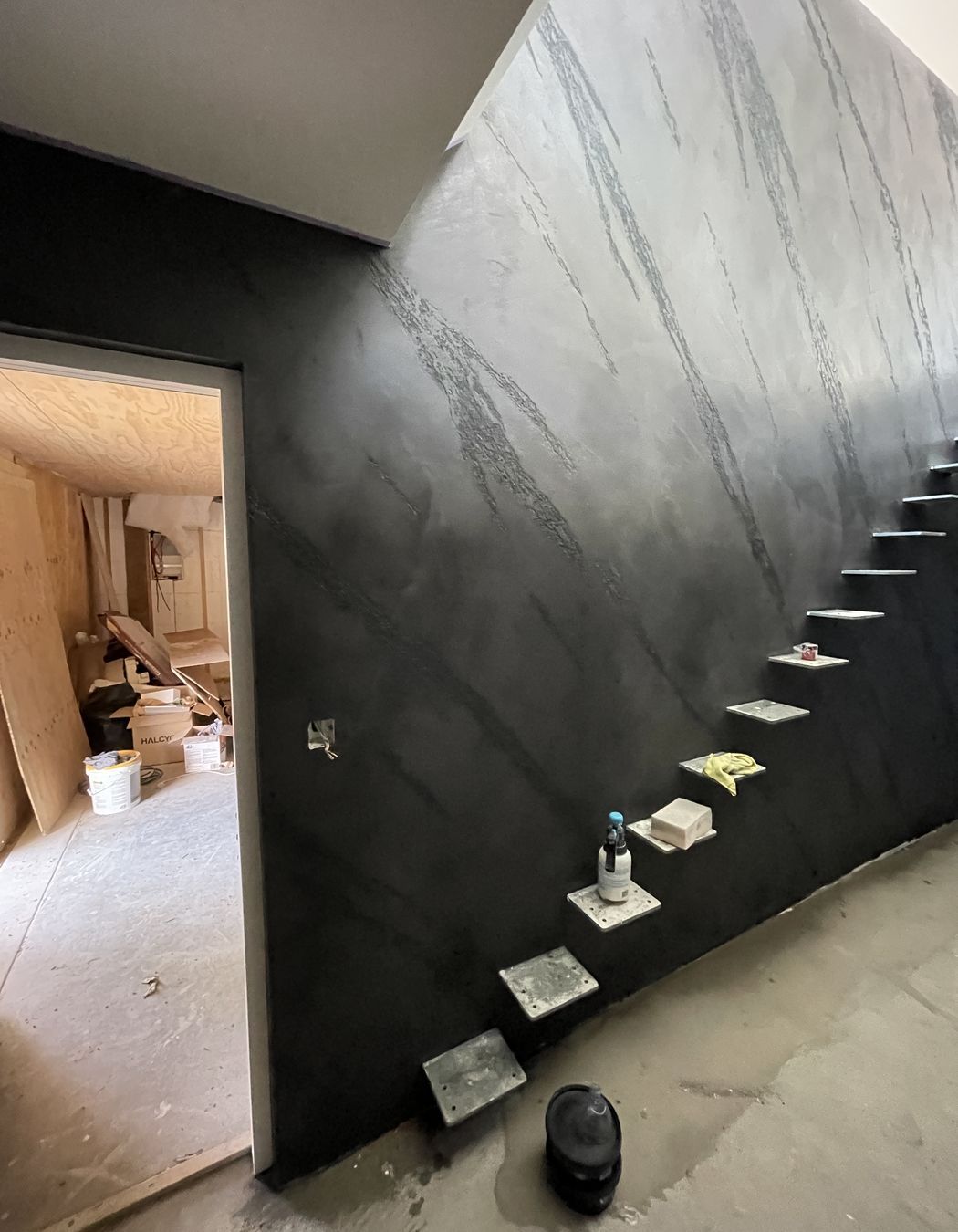 Resistone microcement stairway
