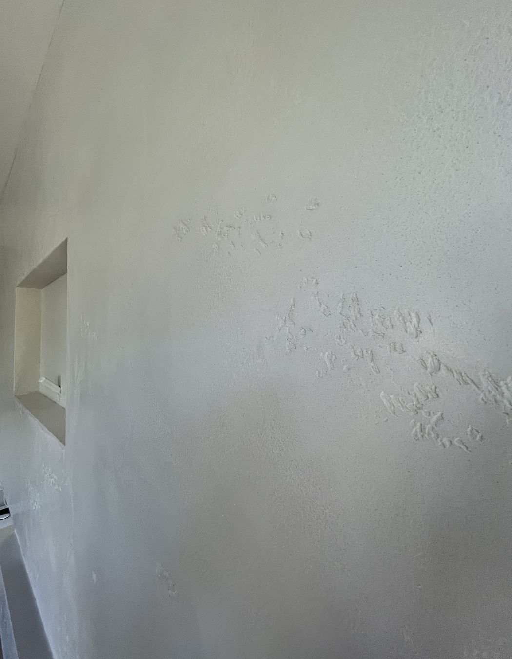 Resistone microcement fireplace