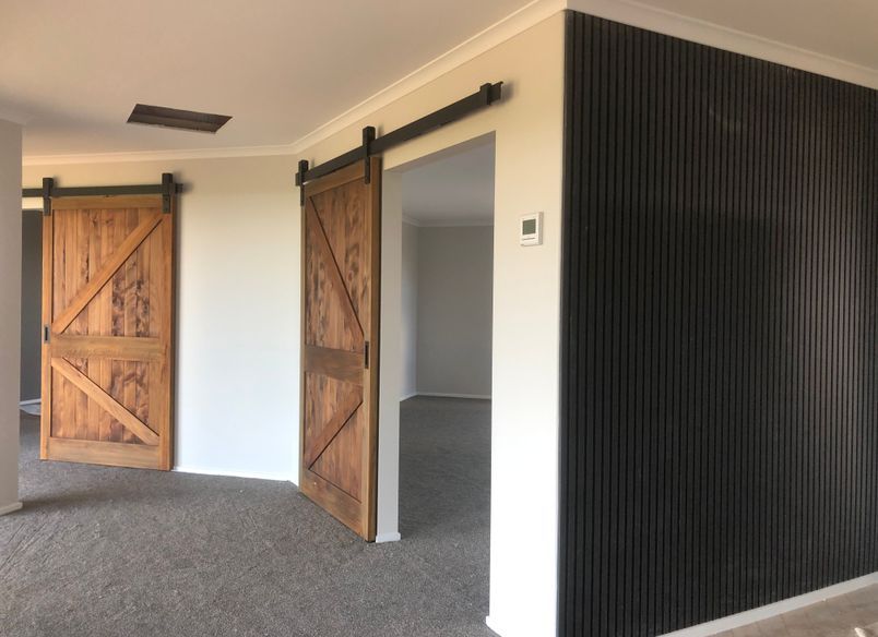 Beautiful Bespoke Macrocarpa Barn Doors