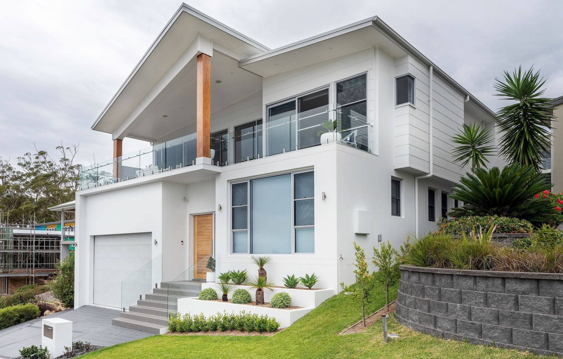 Two Storey Luxury Home on steep site