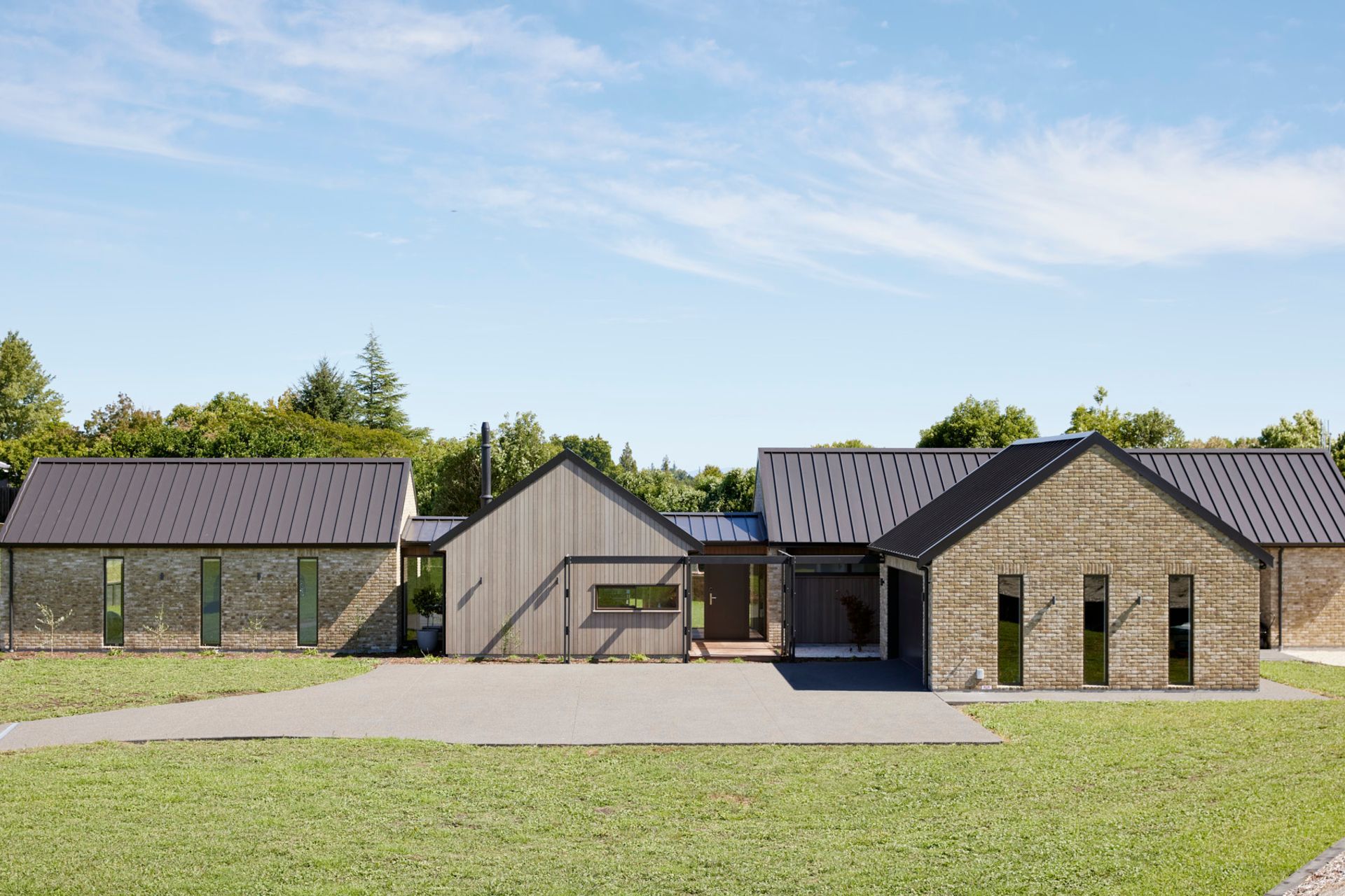 Country Brick &amp; Cedar home