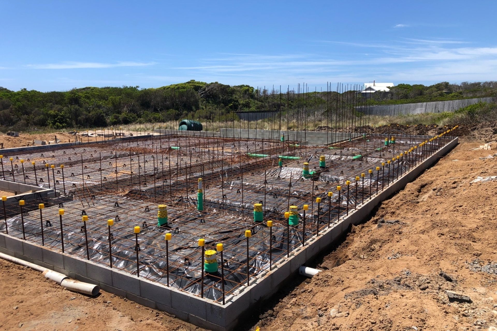 Preparation for Main Slab. Photography: Hawksley Developments.