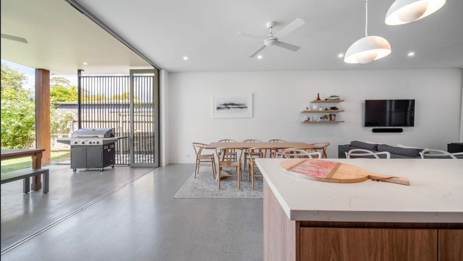 Interiors to allow for seamless indoor/outdoor integration, blurring the lines between shelter and open space