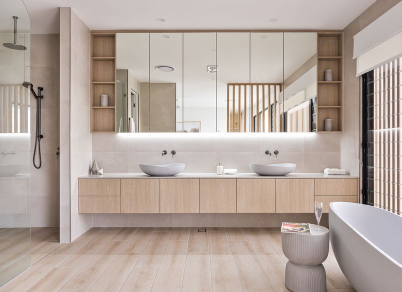 Modern coastal bathrooms