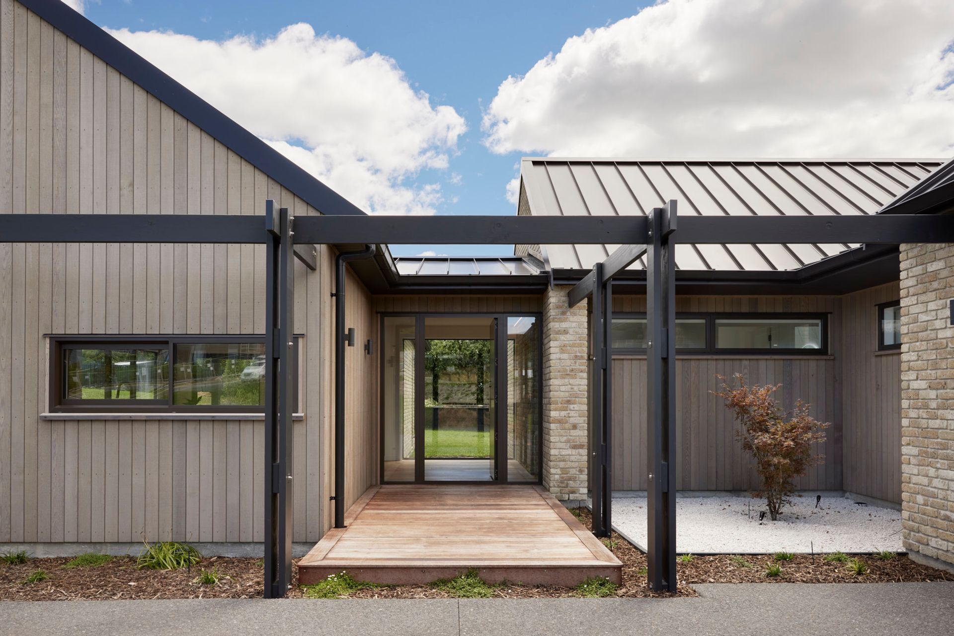 Country Brick &amp; Cedar home
