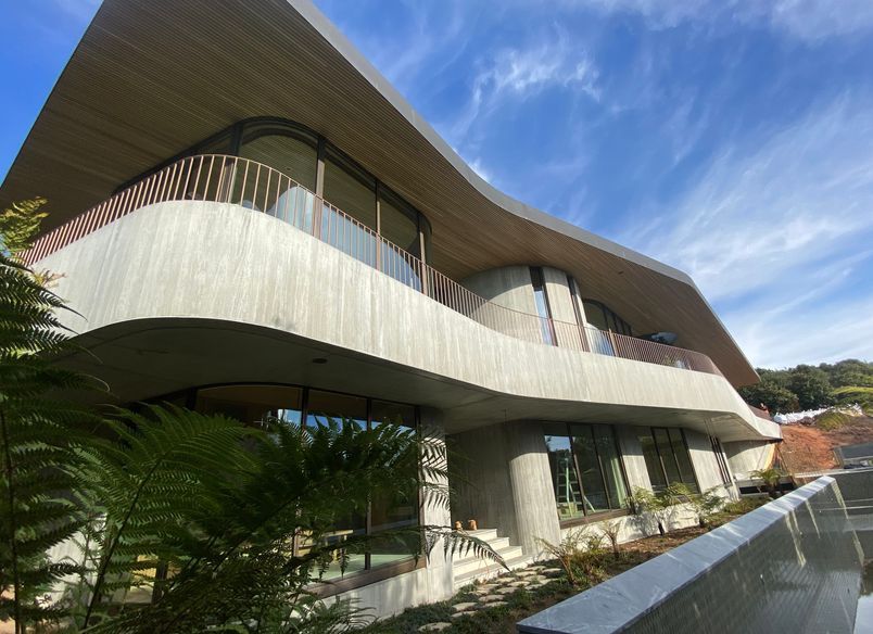 Bronze Balustrade - Waiheke Architecturally Designed Home