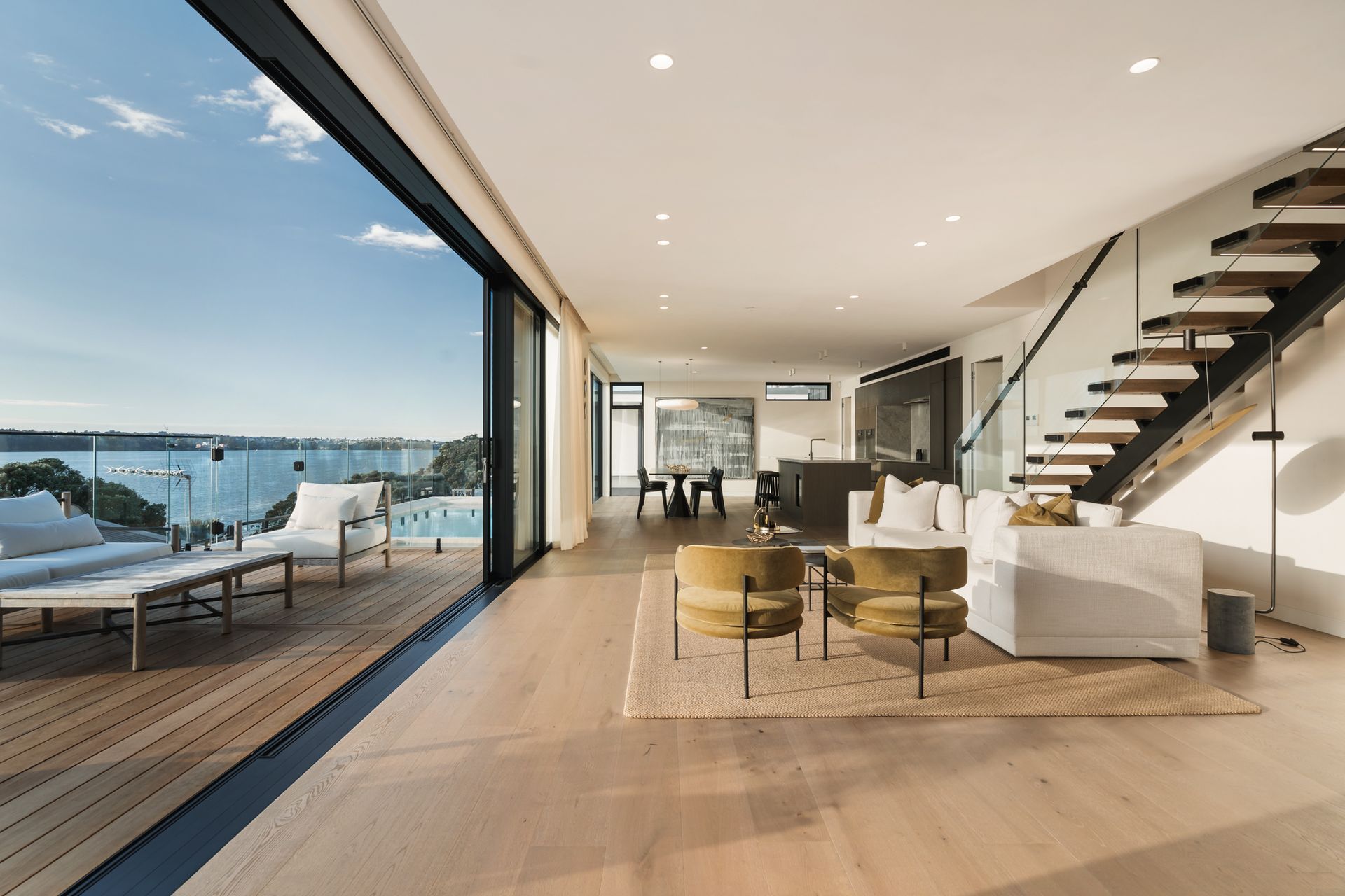 Infinity Pool & Interior View | Westmere House | Residential New-Build | Macfie Architecture