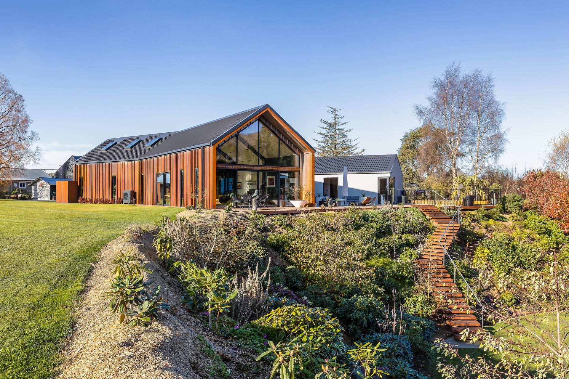 Corten has also been used for landscaping.