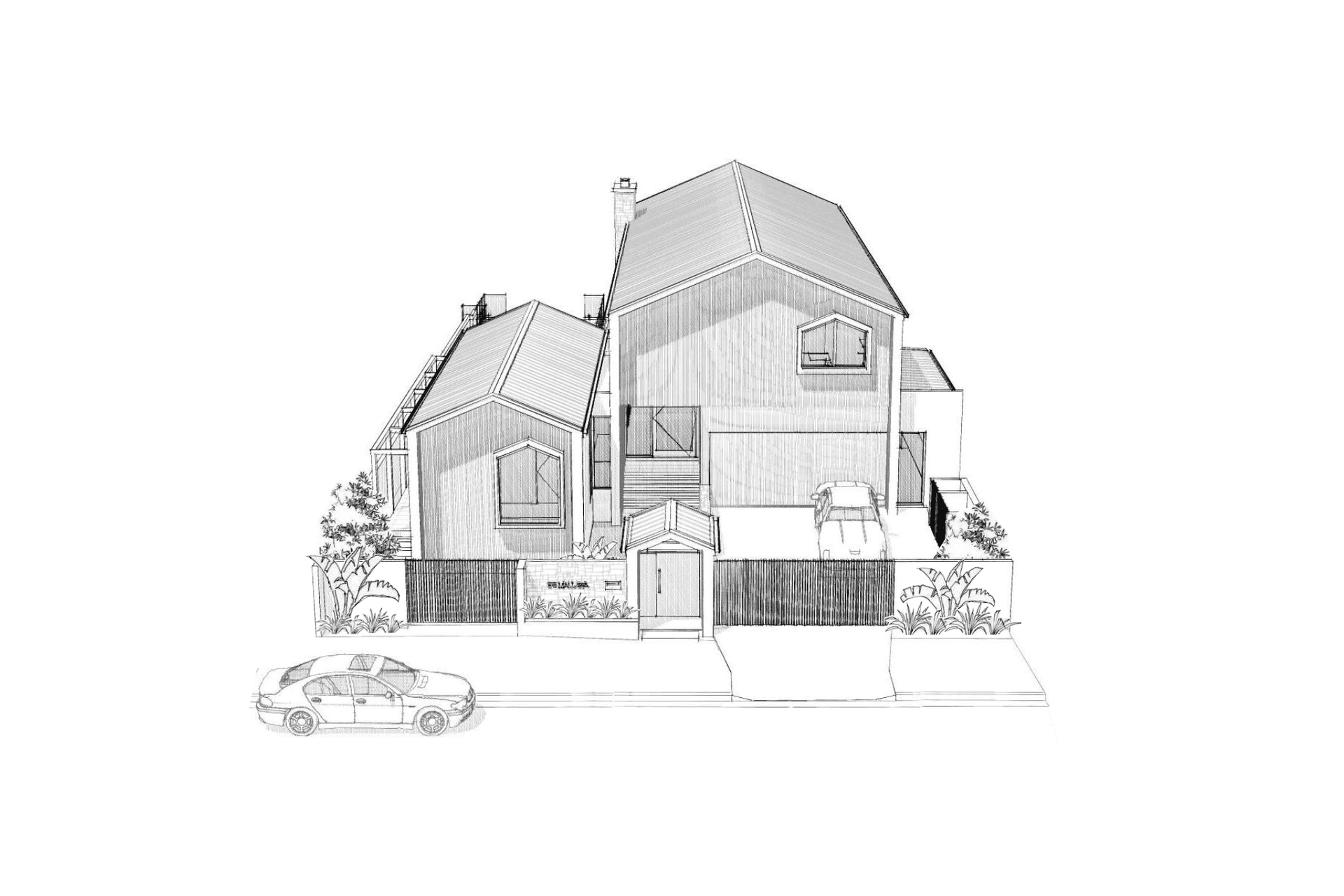 Scandi Beach Residence - High Perspective