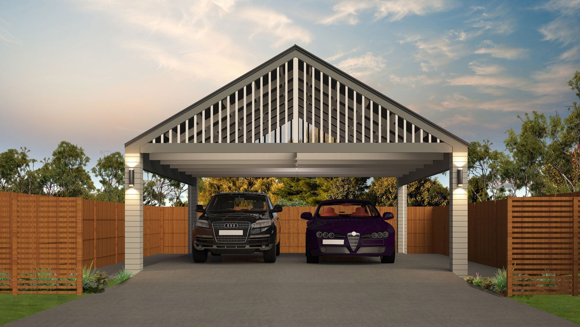 Double Carports banner