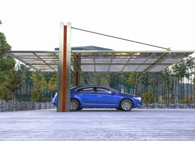 Double Carport Cantilever