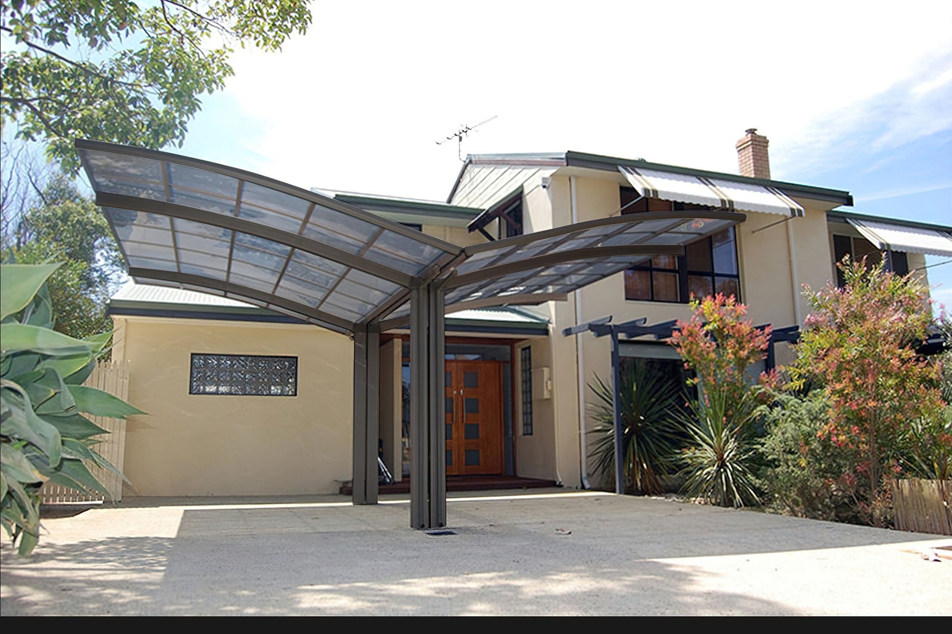 Double Carport Aluminium